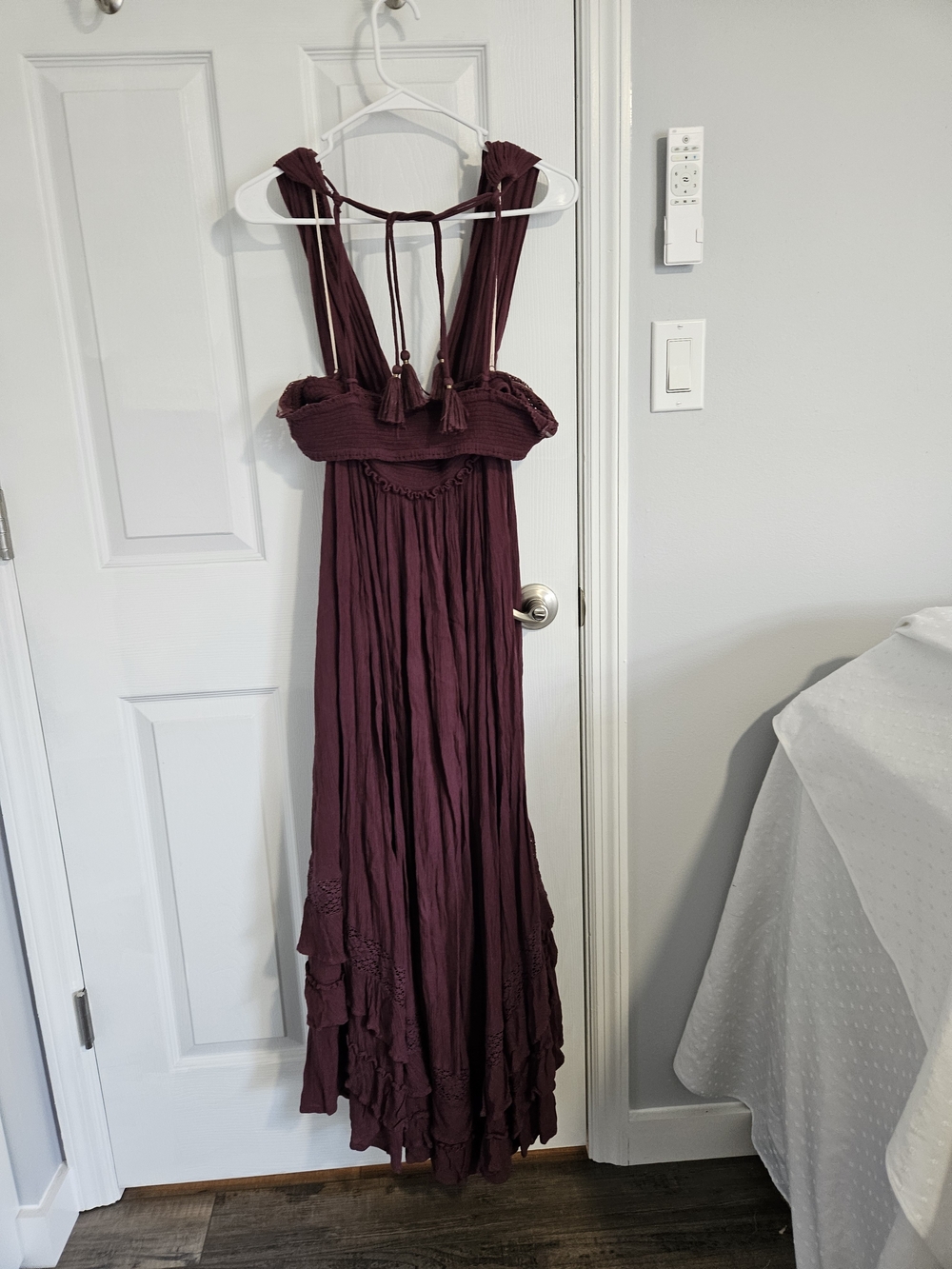 Free People Boho Tiered Maxi Dress - Plum - Picture 3 of 6